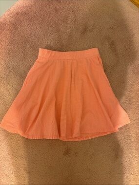Women's Coral Striped Skater Skirt